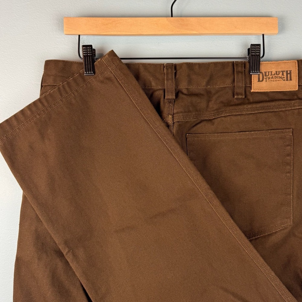 Duluth Trading Heavyweight Fire Hose Relaxed Fit 5-Pocket Pants Mens 36x32 Brown